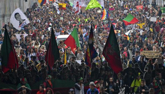 Protestas en Colombia (Foto: AFP)