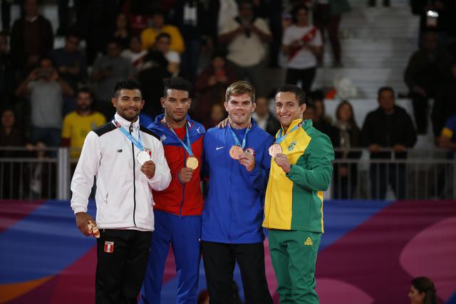 Alonso Wong: Medalla de plata en Judo. (Foto: Hugo Pérez / GEC)