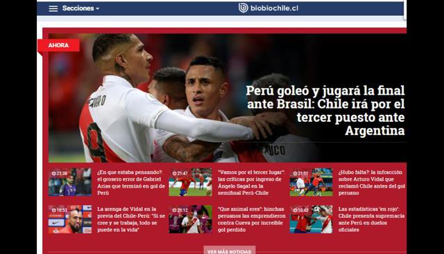 Así informó la prensa mundial tras la victoria de Perú sobre Chile y clasificación a la final de la Copa América 2019.