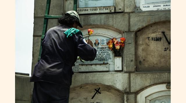 En dicho cementerio encontramos a los panteoneros.(foto: Diana Chávez).