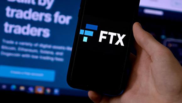 The logo of FTX. Photographer: Olivier Douliery/Getty Images