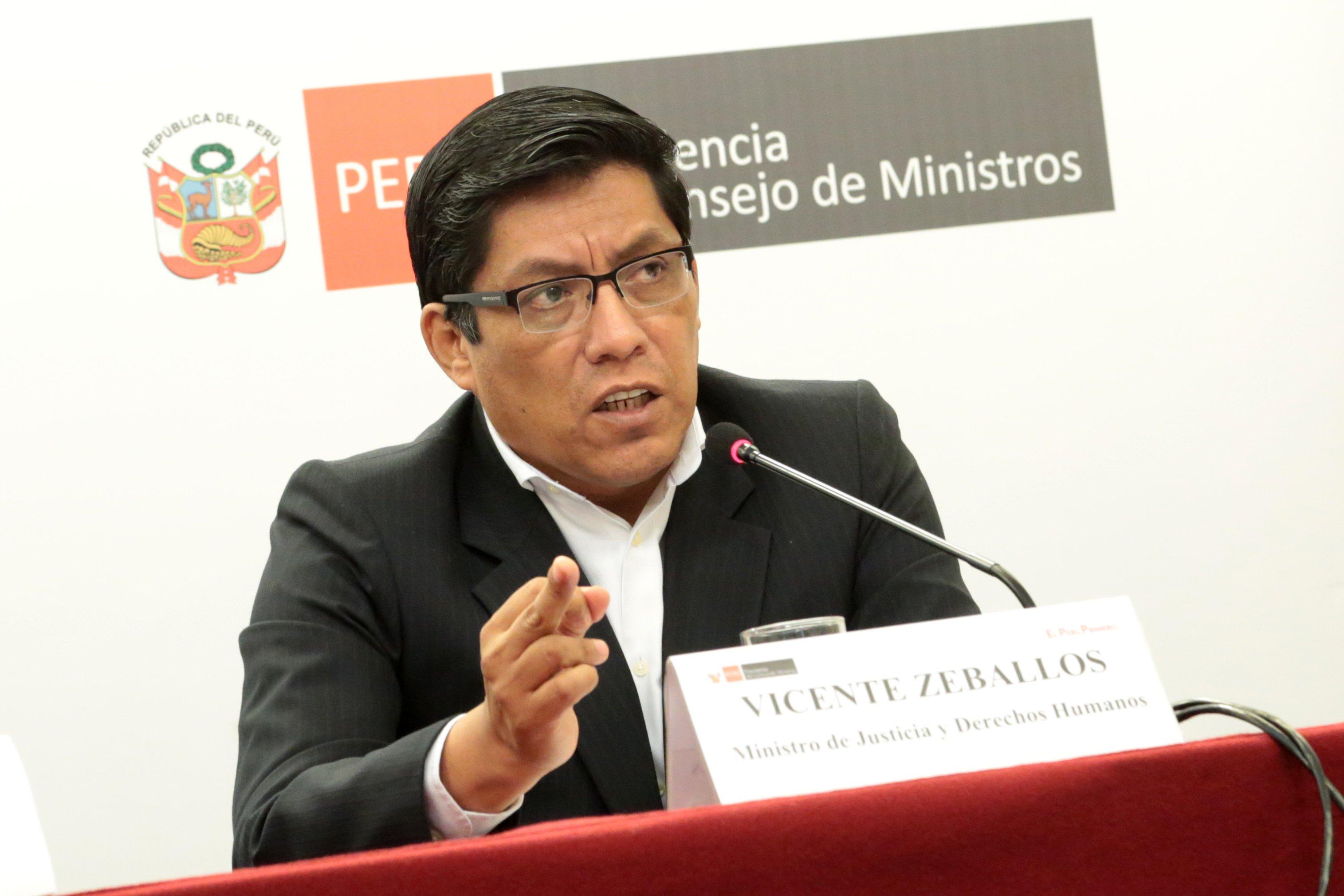 “Esperamos que las observaciones que sean necesarias puedan recogerse", dijo Vicente Zeballos. (Foto: GEC)