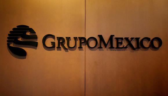 FILE PHOTO: The logo of mining and infrastructure firm Grupo Mexico is pictured at its headquarters in Mexico City, Mexico, August 8, 2017. REUTERS/Ginnette Riquelme/File Photo