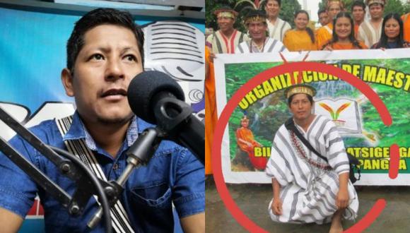 Ulises Rumiche Quintimari, gerente de Pueblos Originarios Amazónicos de la Municipalidad Distrital de Pangoa fue asesinado. (Foto composición: Facebook Ulises Rumiche Quintimari/Facebook Jhonsy Lazo)