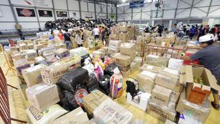 Gobierno ha recibido alrededor de 3,000 toneladas de ayuda humanitaria para damnificados