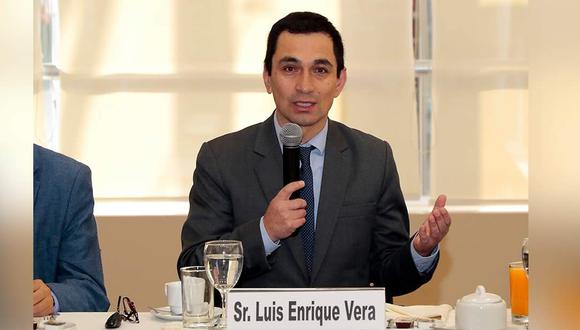Luis Enrique Vera Castillo también confirmó que los chats de WhatsApp enviados por Bruno Pacheco y que dieron origen a las investigaciones “sí existieron”. (Foto: Cámara Comercio de Lima)