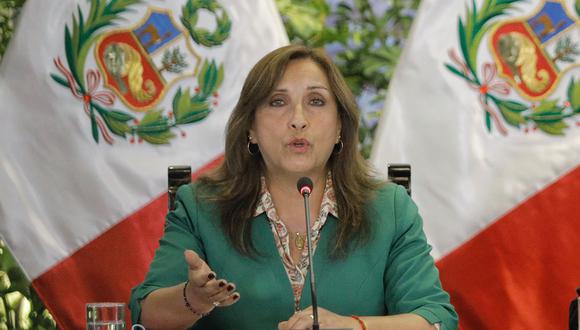 Dina Boluarte se pronunció sobre el proyecto de ley que busca acortar el mandato de los jefes del JNE y la ONPE. Foto: GEC