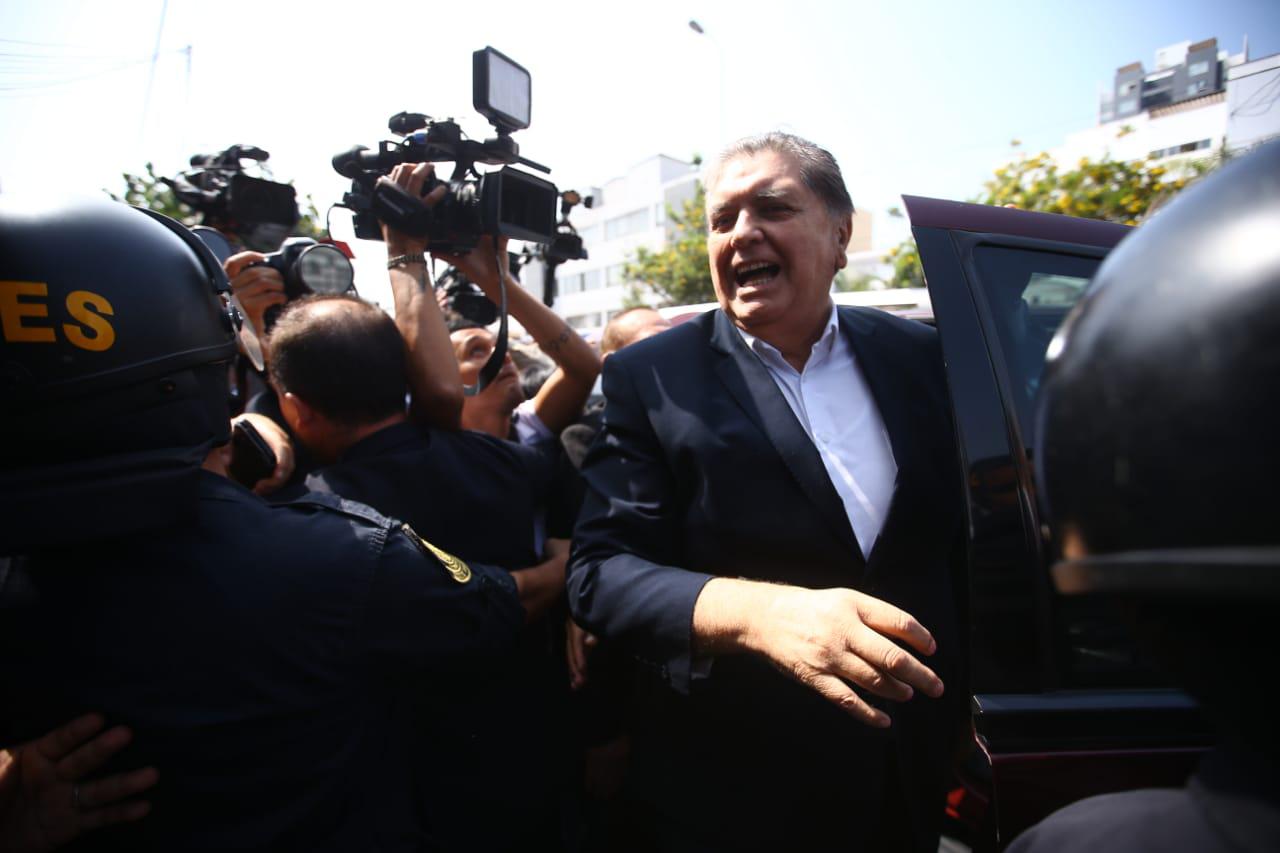 El ex presidente fue citado para rendir su manifestación por la denuncia de una presunta interceptación telefónica. (Foto: Jesús Saucedo / GEC)