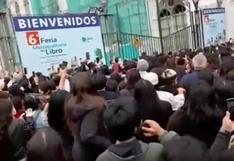 COVID-19: reportan aglomeración de personas en la Feria Metropolitana del Libro Lima Lee  