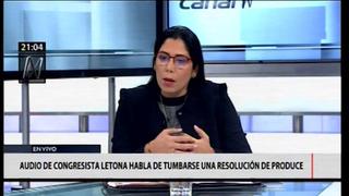 Letona sobre audio: No concreté ningún servicio y no hubo nada ilegal