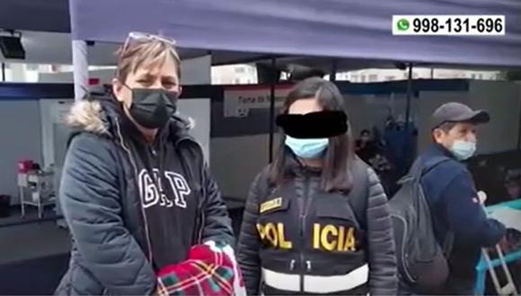 La exvoleibolista Ana Cecilia Aróstegui Girano, quien supuestamente era la tesorera de la ONG Donantes de Esperanza. (Captura: América Noticias)