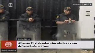 Ministerio Público y Policía intervienen 11 viviendas por caso de lavado de activos