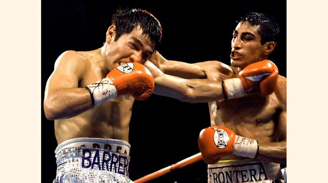 8. Erik Morales vs. Marco Antonio Barrera I. La pelea celebrada el 19 de febrero del 2000 culminó con un triunfo de Morales por decisión dividida. El éxito de este primer combate llevó a otros dos enfrentamientos, ambos ganados por Barrera. (Foto: Mundo D