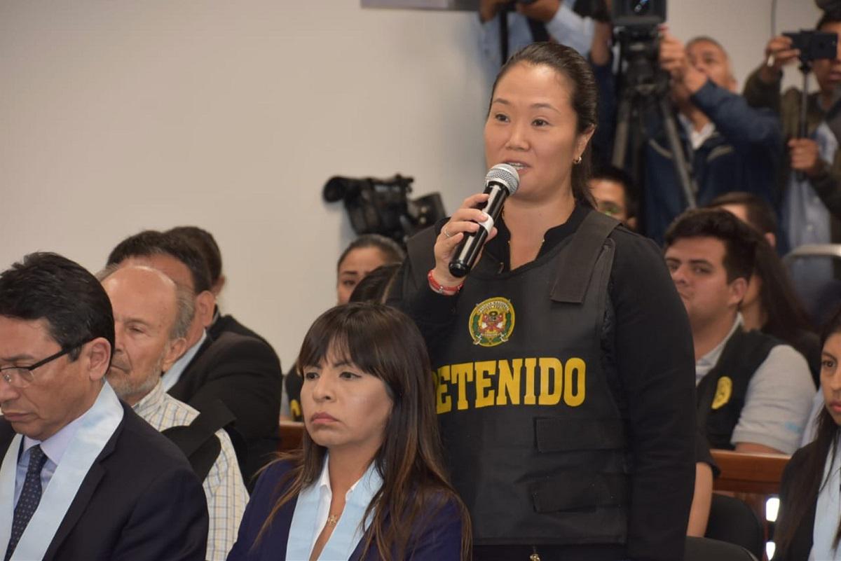 Keiko Fujimori detenida. (Foto: Poder Judicial)