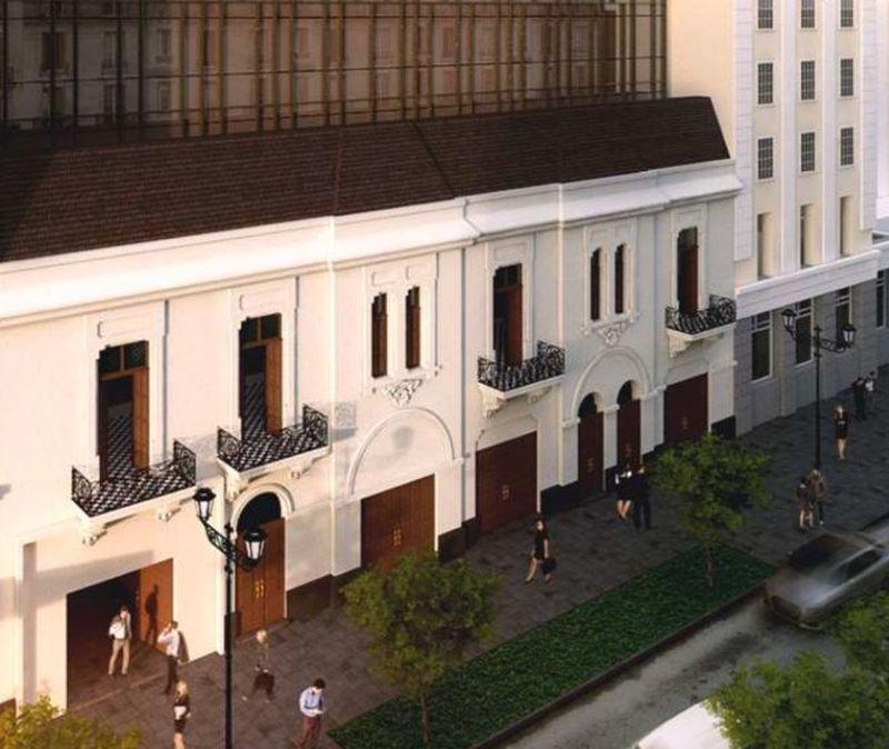 Fachada de la tercera torre del Hotel Crillón