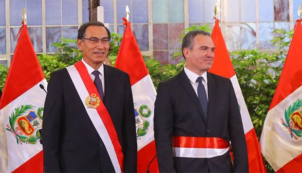 Salvador del Solar juramentó hoy como nuevo primer ministro en reemplazo de César Villanueva. (Foto: Agencia Andina)