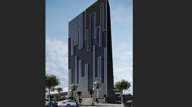 Edificio Skyline. Se ubicará en San Isidro, con 102 metros de alto, 30 pisos y 107 oficinas a estrenarse en el 2018.