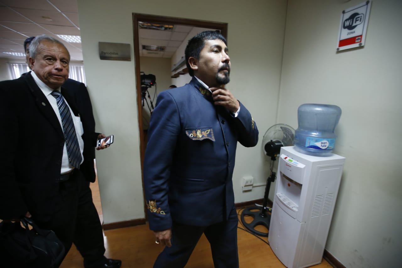 Elmer Cáceres afirmó que no puede haber diálogo con el Ejecutivo si es que no se suspende la licencia de construcción a Southern Copper. (Foto: Mario Zapata / GEC)