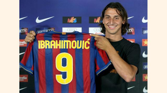 Zlatan Ibrahimovic. Llegó al Barcelona en el 2009 por US$ 66 millones más el pase del camerunés Samuel Eto'o al Inter de Milán y duró sólo una temporada en el club español. Marcó sólo 16 goles y tuvo distintos enfrentamientos con sus compañeros y el 