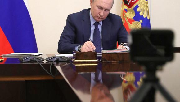 Vladimir Putin, presidente de Rusia. (Mikhail Klimentyev, Sputnik, Kremlin vía AFP)