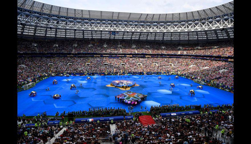 Las mejores postales de la ceremonia de clausura del Mundial Rusia 2018 en Moscú. (AFP)