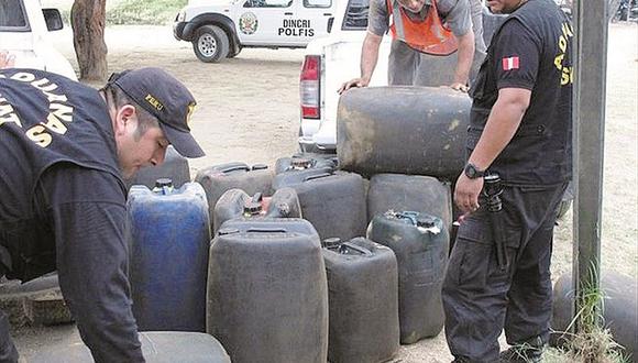 Incautan combustible de contrabando en el norte del Perú