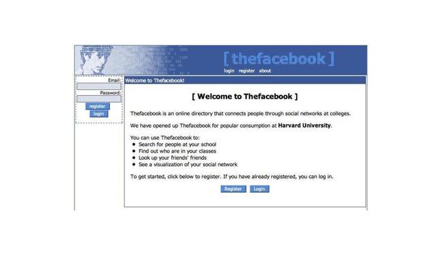 FOTO 12 | 2004
Facebook
Lanzamiento de la red social,
destinada inicialmente a las
universidades de EEUU